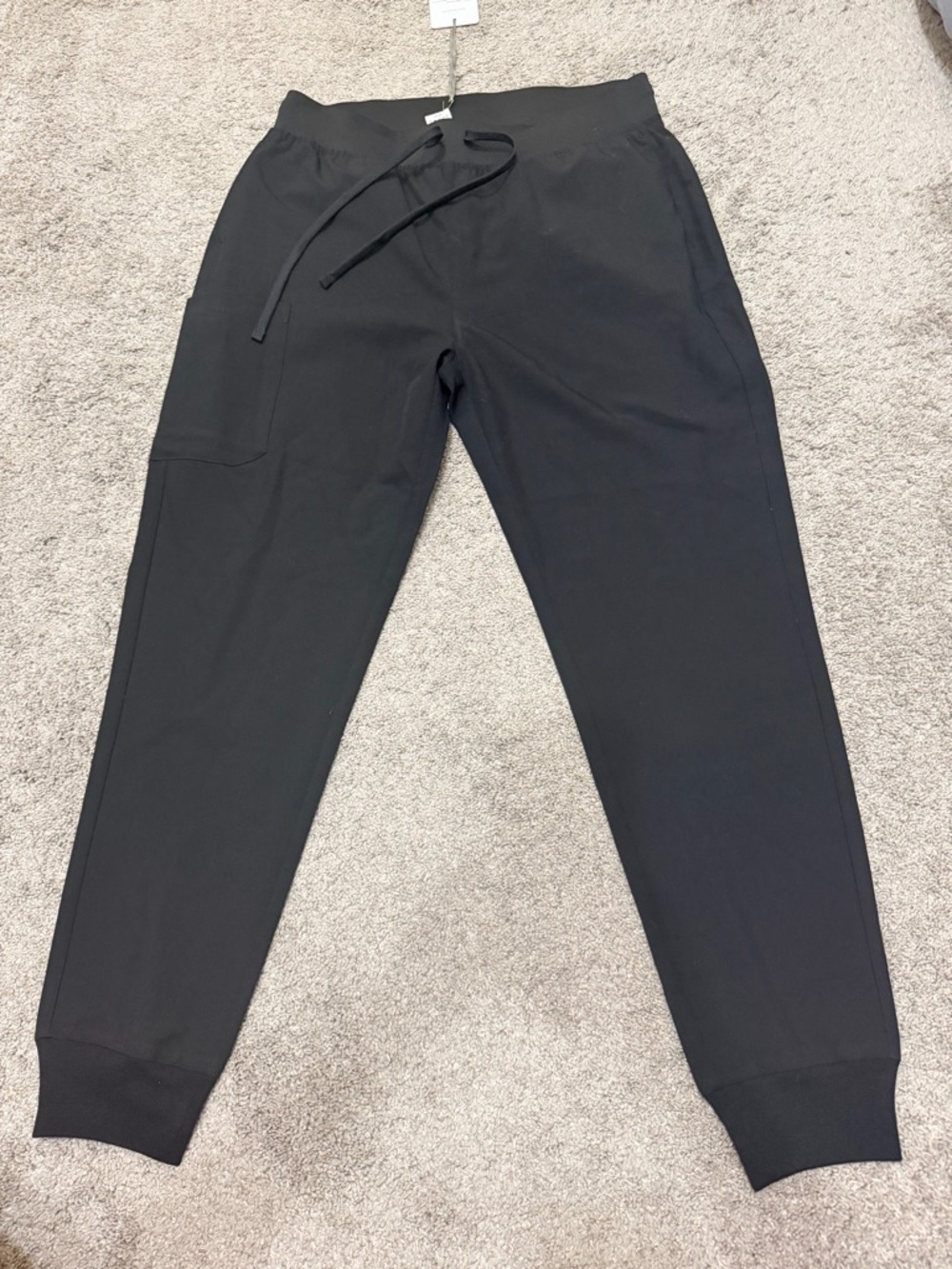 NWT Mandala Black High Waisted Black Scrub Joggers